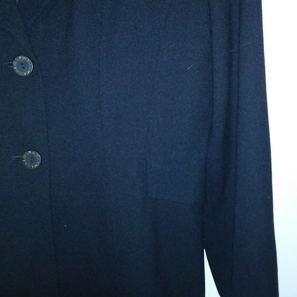 Larry Levine Suit Jacket Pants‎ Blazer & Slacks Size 8 Womens Black Solid - Picture 6 of 16